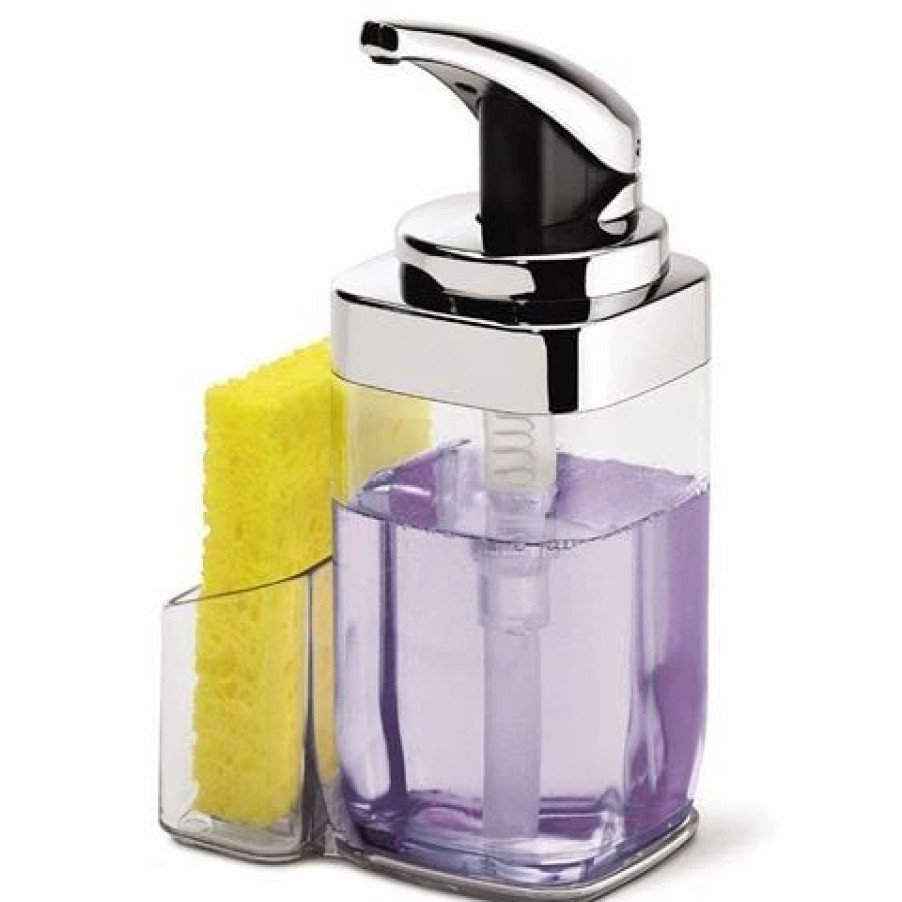 Bathroom Accessories * | Simplehuman Precision Chromed Soap Pump With Caddy