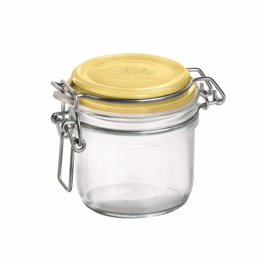 Specialty * | Bormioli Rocco 6.75Oz Swing Top Fido Jar | Yellow Top