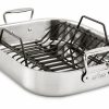 Frying, Grilling & Cooking * | All-Clad Stainless Steel Roaster With Rack | Large 16 X 13