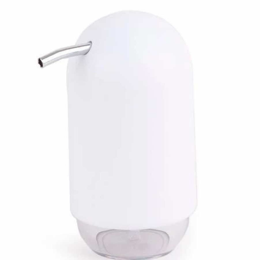 Bathroom Accessories * | Interdesign Touch Soap Pump White