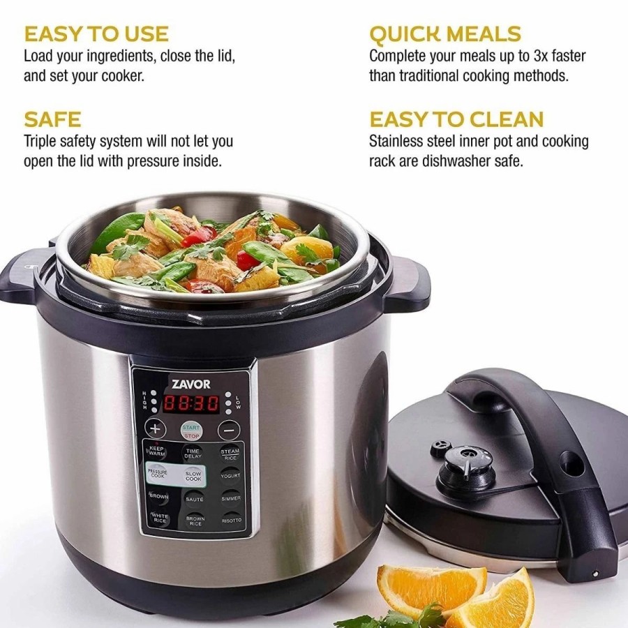 Frying, Grilling & Cooking * | Zavor Lux Multi-Cooker | 8 Qt.