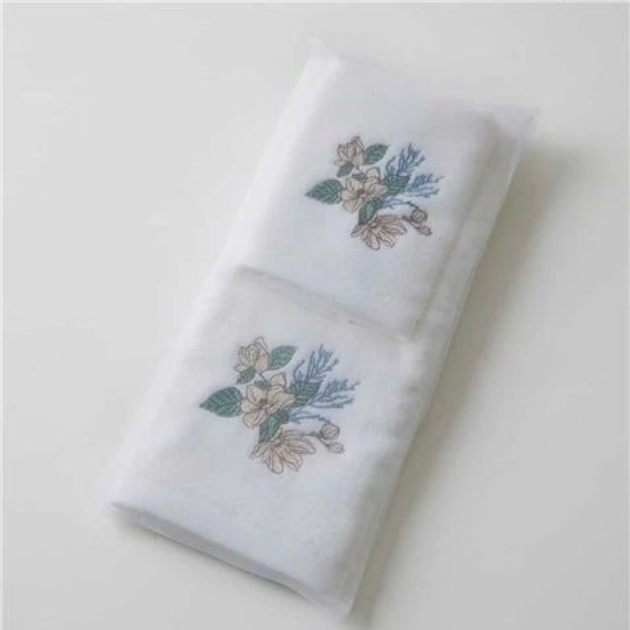 Face Washers * | Pilbeam Magnolia Hand Towel & Face Washer In Organza Bag