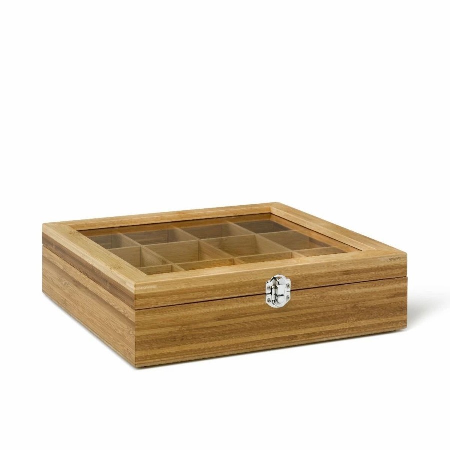 Specialty * | Bredemeijer Natural Bamboo Teabox | 12 Compartments