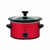 Frying, Grilling & Cooking * | Nesco / American Harvest Nesco 1.5-Quart Oval Slow Cooker | Red Metallic