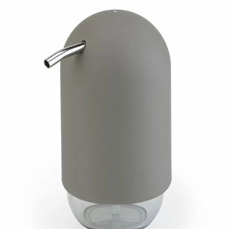 Bathroom Accessories * | Interdesign Touch Soap Pump Grey