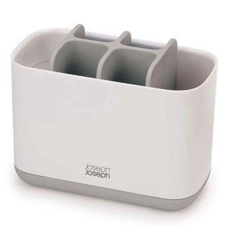 Bathroom Accessories * | Joseph Joseph Easystore Large Toothbrush Caddy Grey