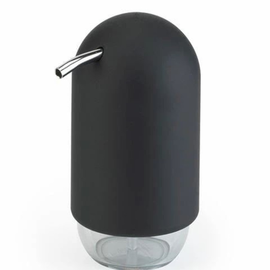 Bathroom Accessories * | Interdesign Touch Soap Pump Black