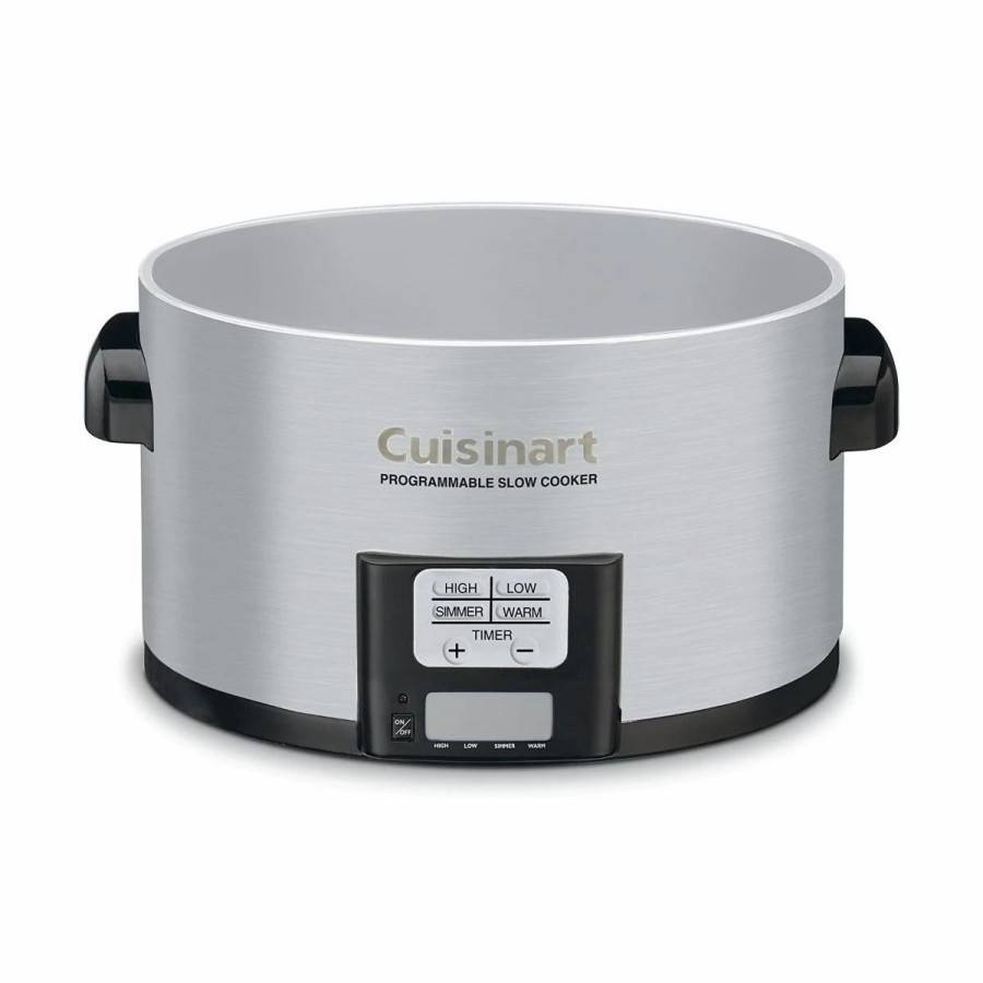 Frying, Grilling & Cooking * | Cuisinart Stainless Steel Programmable Slow Cooker | 3.5 Qt.