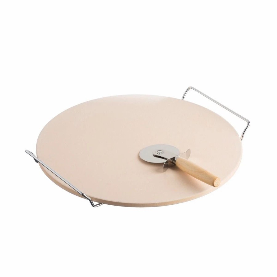 Specialty * | Typhoon Living Collection Pizza Stone With Rack & Cutter | 13