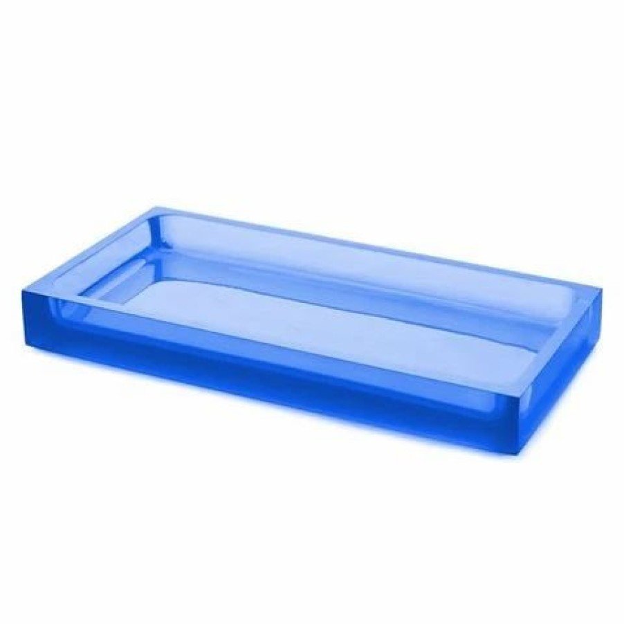 Bathroom Accessories * | Jonathan Adler Hollywood Tray Blue