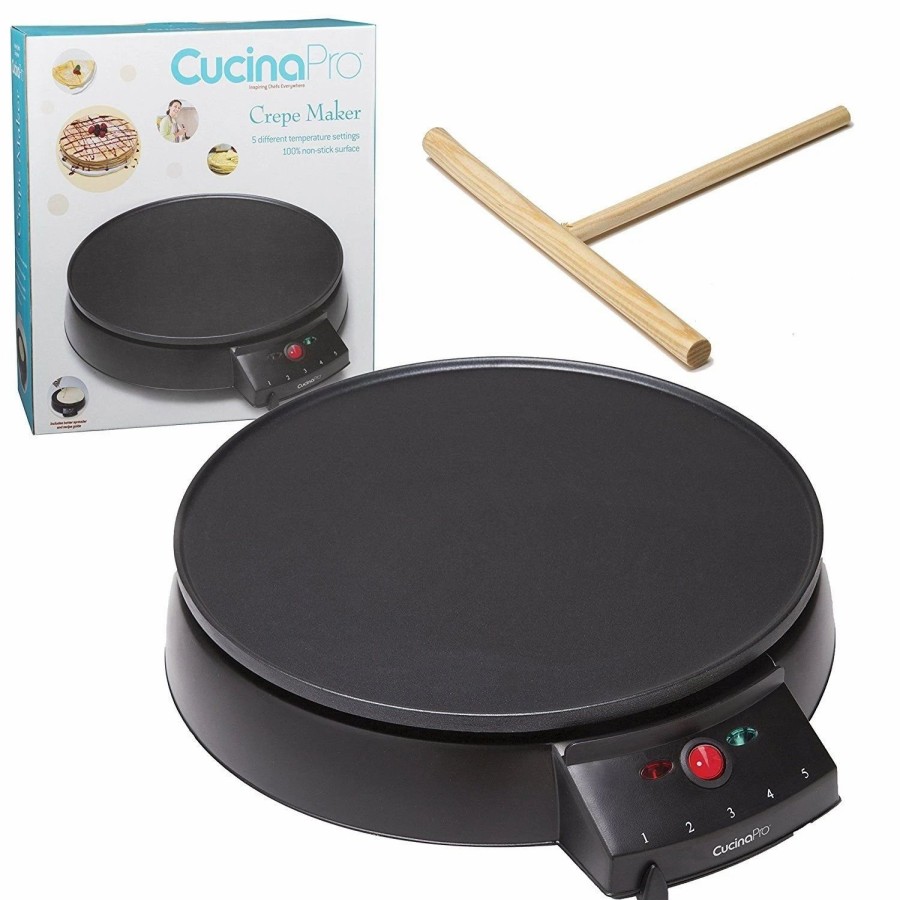 Frying, Grilling & Cooking * | Cucina Pro Cucinapro 12 Electric Griddle & Crepe Maker Cp1448