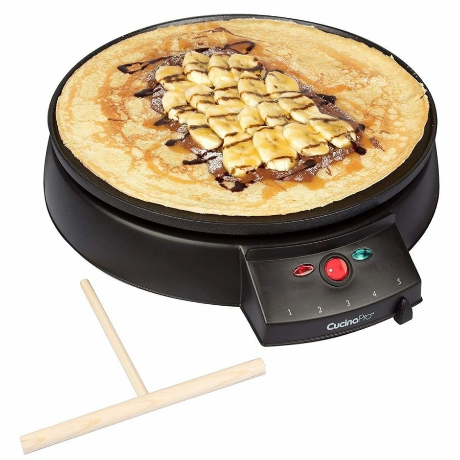 Frying, Grilling & Cooking * | Cucina Pro Cucinapro 12 Electric Griddle & Crepe Maker Cp1448