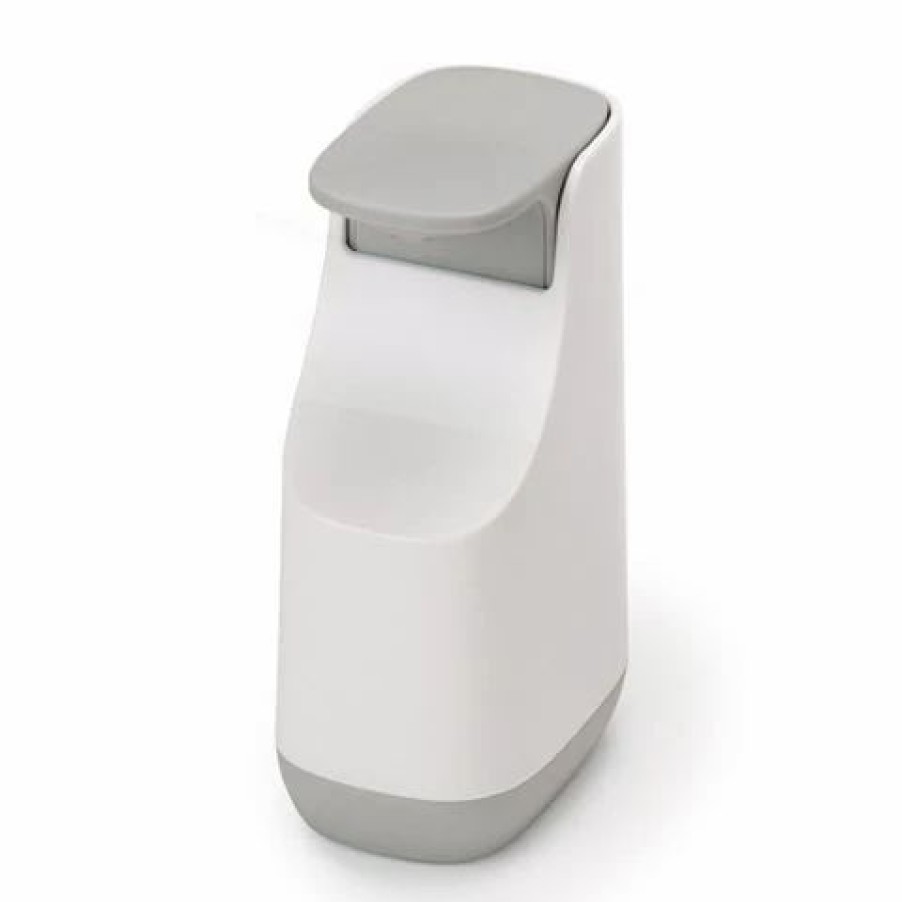 Bathroom Accessories * | Joseph Joseph Slim Compact Soap Dispenser Grey