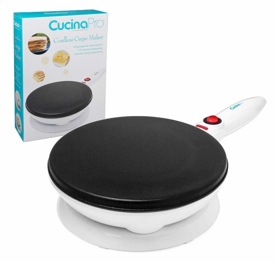 Frying, Grilling & Cooking * | Cucina Pro Cucinapro Cordless Crepe Maker