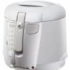 Frying, Grilling & Cooking * | Delonghi De'Longhi Deep Fryer Cool Touch Deep Fryer 2.2 Lb Oil Drain White