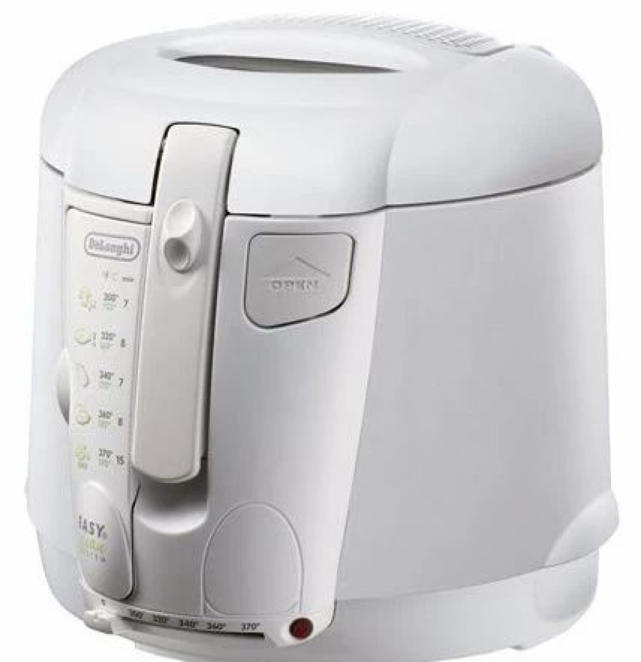 Frying, Grilling & Cooking * | Delonghi De'Longhi Deep Fryer Cool Touch Deep Fryer 2.2 Lb Oil Drain White