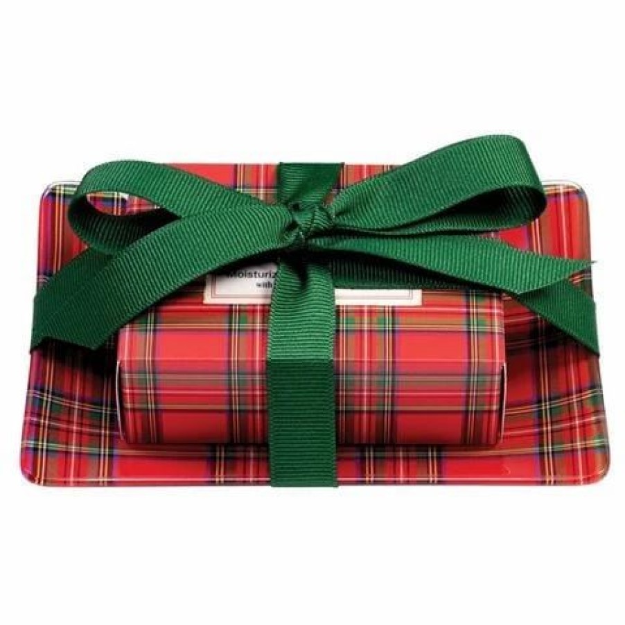 Bathroom Accessories * | Michel Design Tartan Soap Gift Set