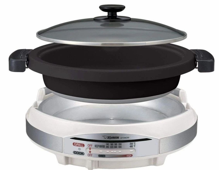 Frying, Grilling & Cooking * | Zojirushi 17.6 Gourmet D'Expert Electric Skillet (Ep-Rac50Xw)