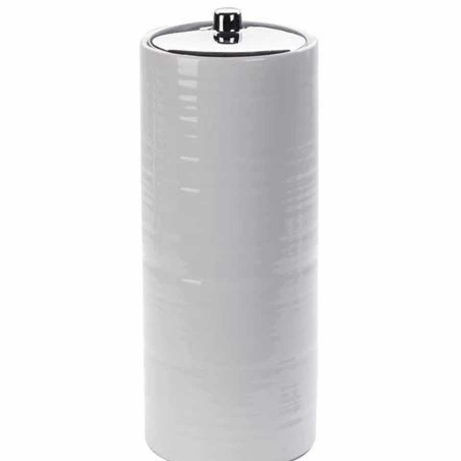 Bathroom Accessories * | Urban Lines Hush Toilet Roll Canister White