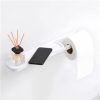 Bathroom Accessories * | Brabantia Mindset Toilet Roll Holder With Shelf Mineral Fresh White