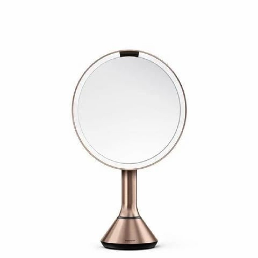 Bathroom Accessories * | Simplehuman Rechargeable Sensor Mirror Dual Light Rose Gold St3053