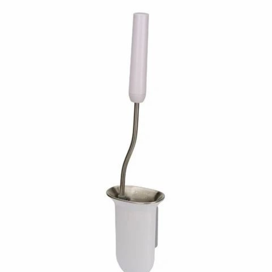 Bathroom Accessories * | Joseph Joseph Flex Steel Wall Mounted Toilet Brush White