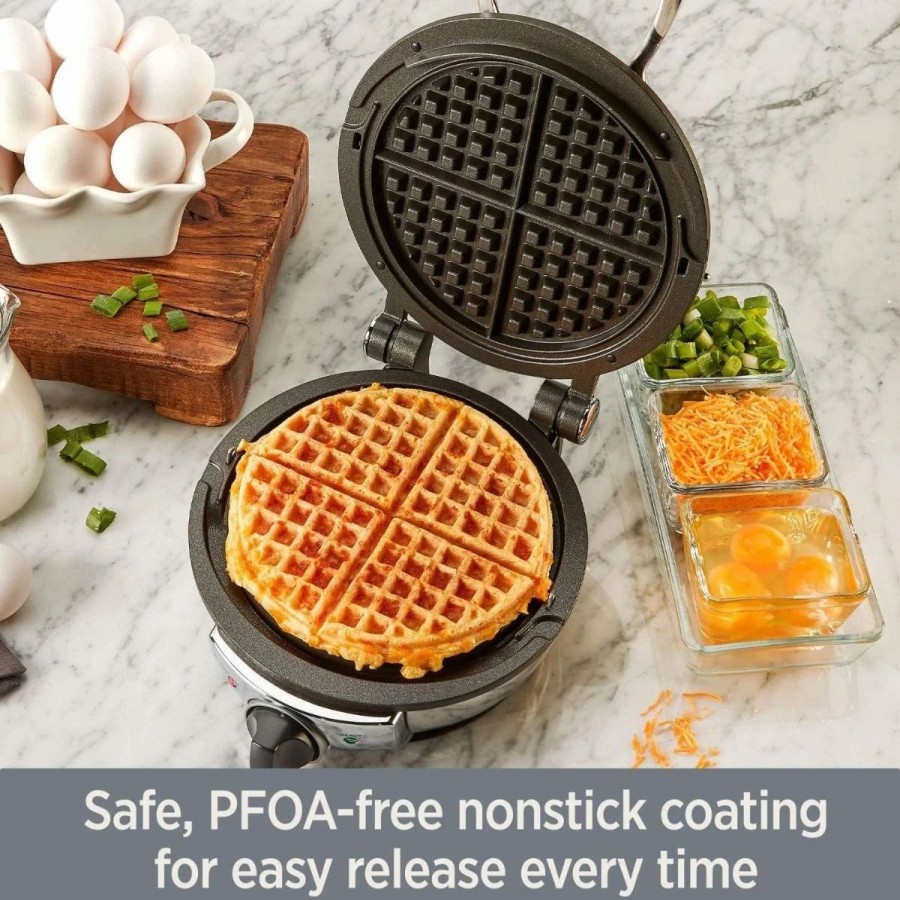 Frying, Grilling & Cooking * | All-Clad Round Waffle Maker | Classic