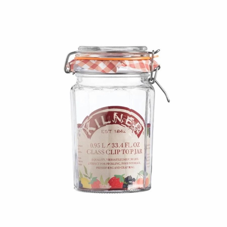 Specialty * | Kilner Facetted Clip Top Jar | 33.4Oz