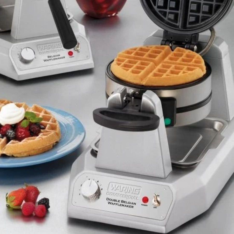 Frying, Grilling & Cooking * | Waring Commercial Double Belgian Waffle Maker