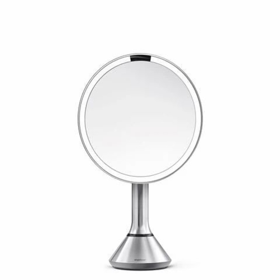 Bathroom Accessories * | Simplehuman Rechargeable Sensor Mirror Dual Light Brushed Steel St3052