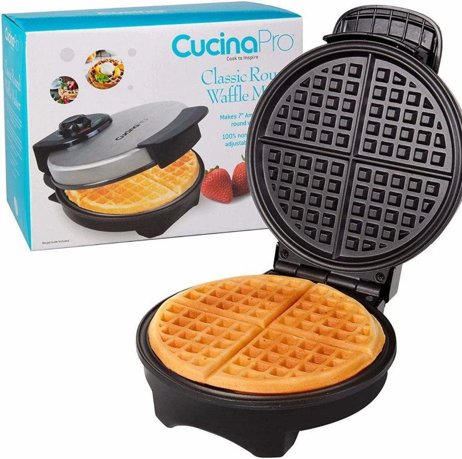 Frying, Grilling & Cooking * | Cucina Pro Cucinapro Classic Round American Waffle Maker