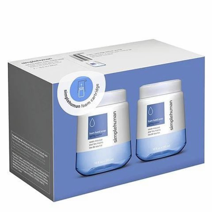 Bathroom Accessories * | Simplehuman Spring Water Foam Hand Soap Cartridge Set 2Pce