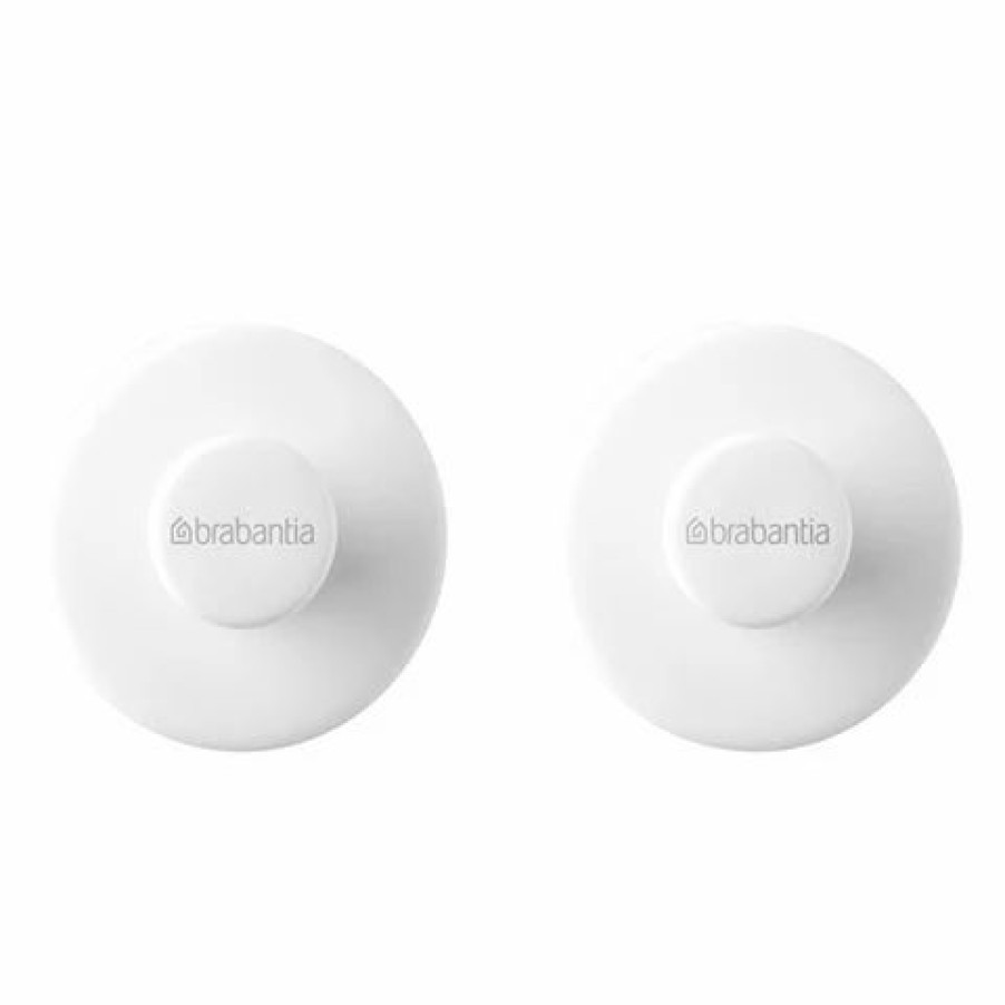 Bathroom Accessories * | Brabantia Towel Hook Set White 2Pce