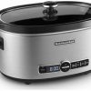 Frying, Grilling & Cooking * | Kitchenaid Slow Cooker 6-Quart With Glass Lid | Stainless Steel