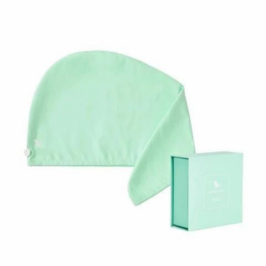 Bathroom Accessories * | Dock & Bay Hair Wrap Classic Light Collection Daintree Green